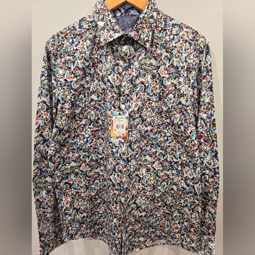 Robert Graham Colorful Abstract Button Down Shirt